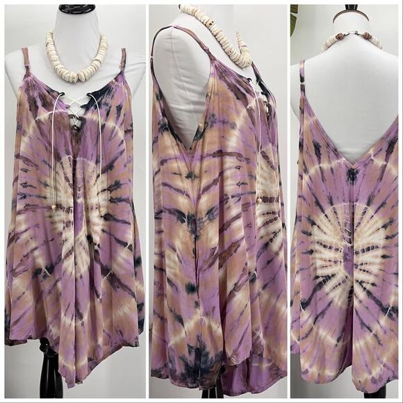 Beach Boho Romper Gypsy Overall Wide Leg The Kau wela Mini Romper - Picture 7 of 16